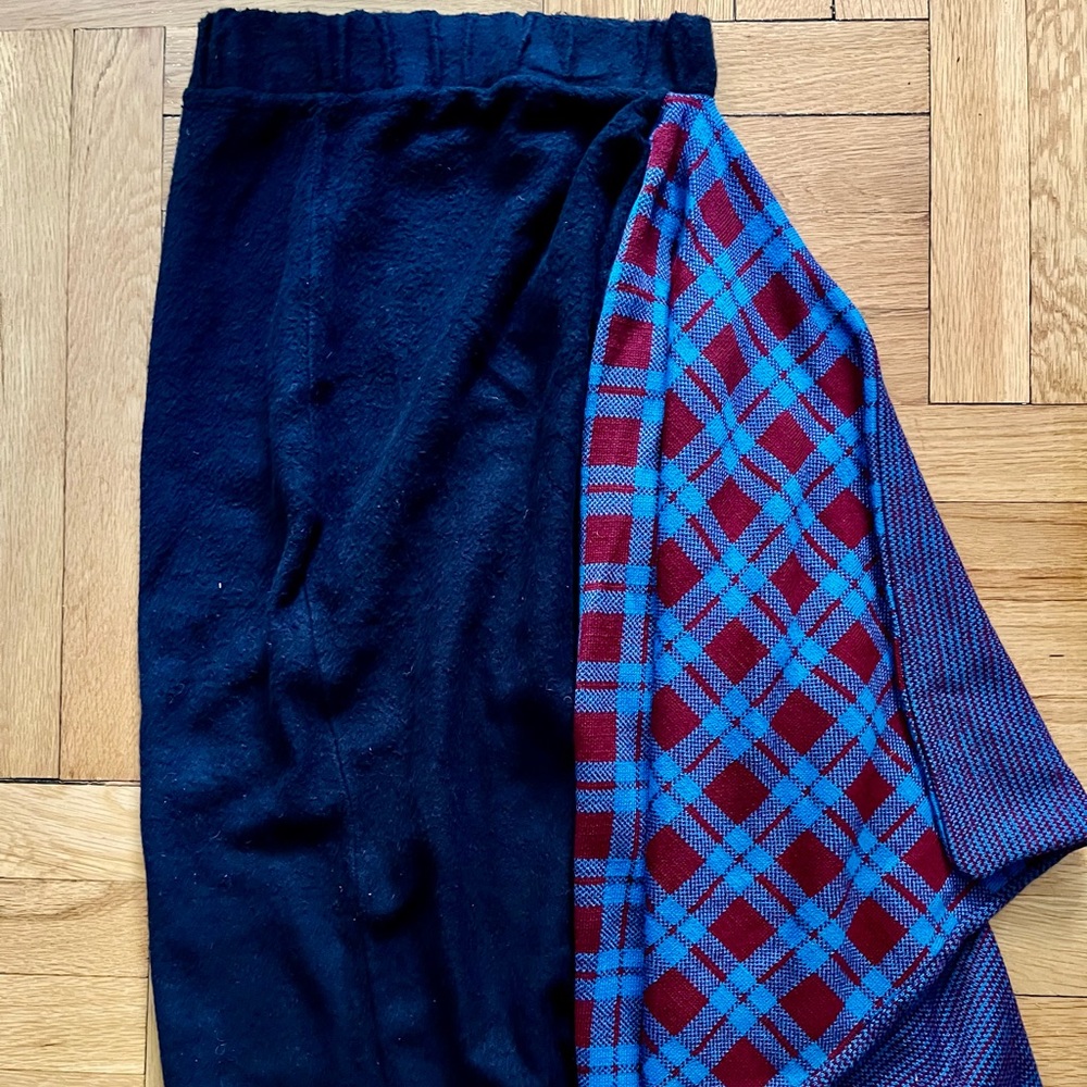 Japanese layering pieces asymmetrical skirt